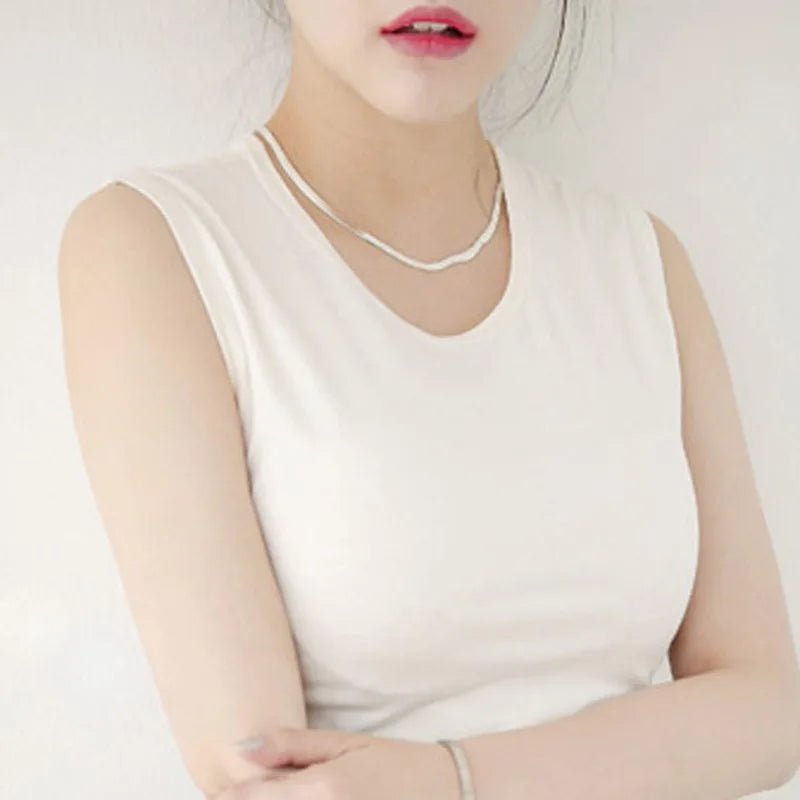 925 Sterling Silver Necklace 4MM Snake Chain