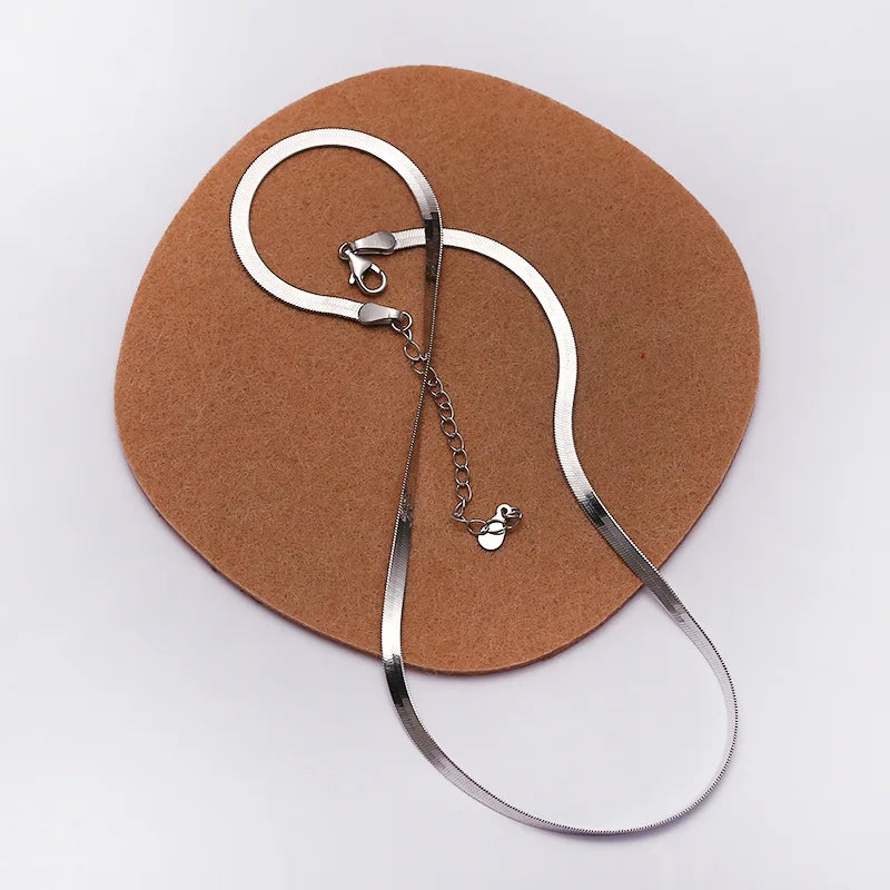 925 Sterling Silver Necklace 4MM Snake Chain