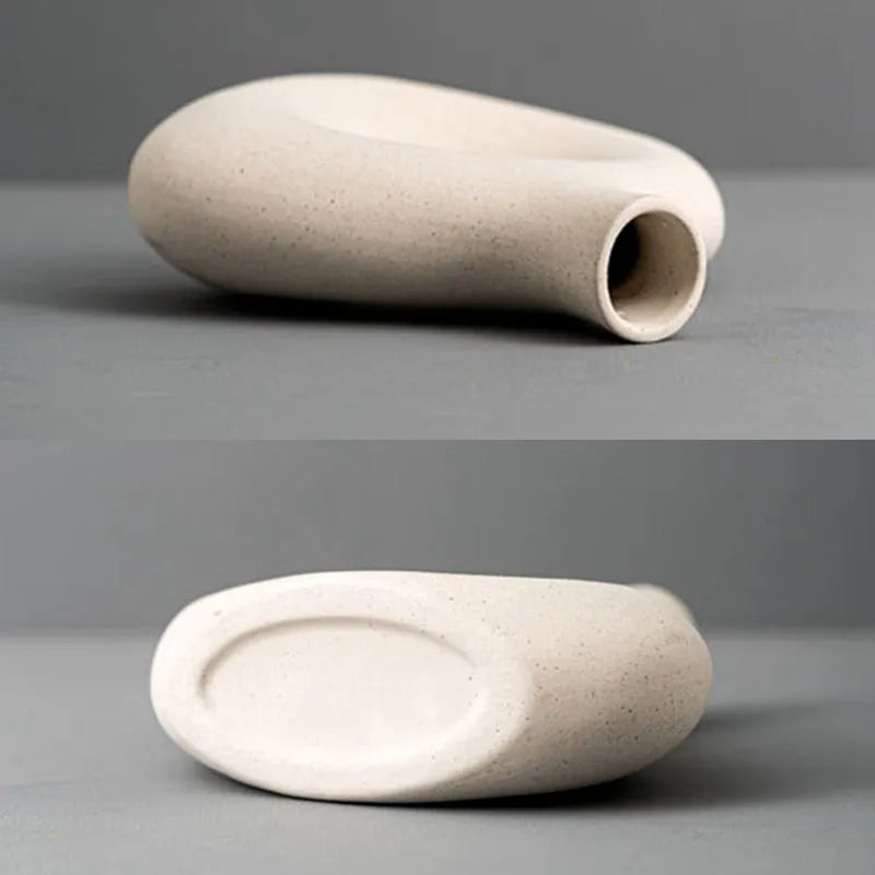 Nordic Hollow Blob Ceramic Vase