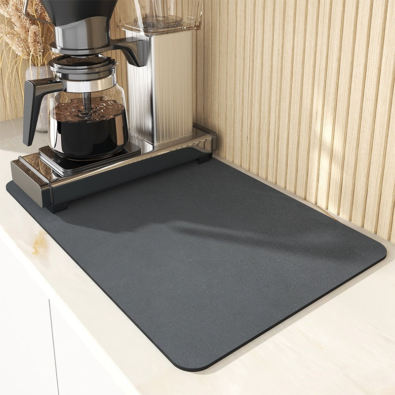 Super absorbent coffee mat