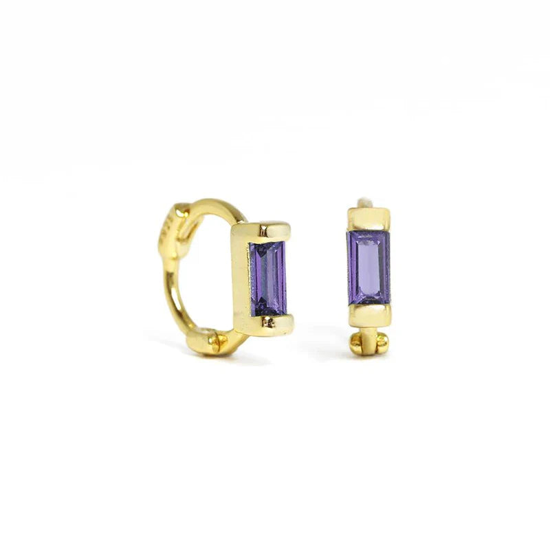 925 Sterling Silver Small Hoop Earring 18K Gold Plated