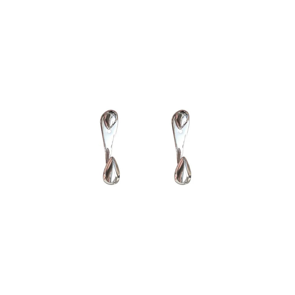14K Gold Plated 925 Sterling Silver Water Droplet Stud Earrings