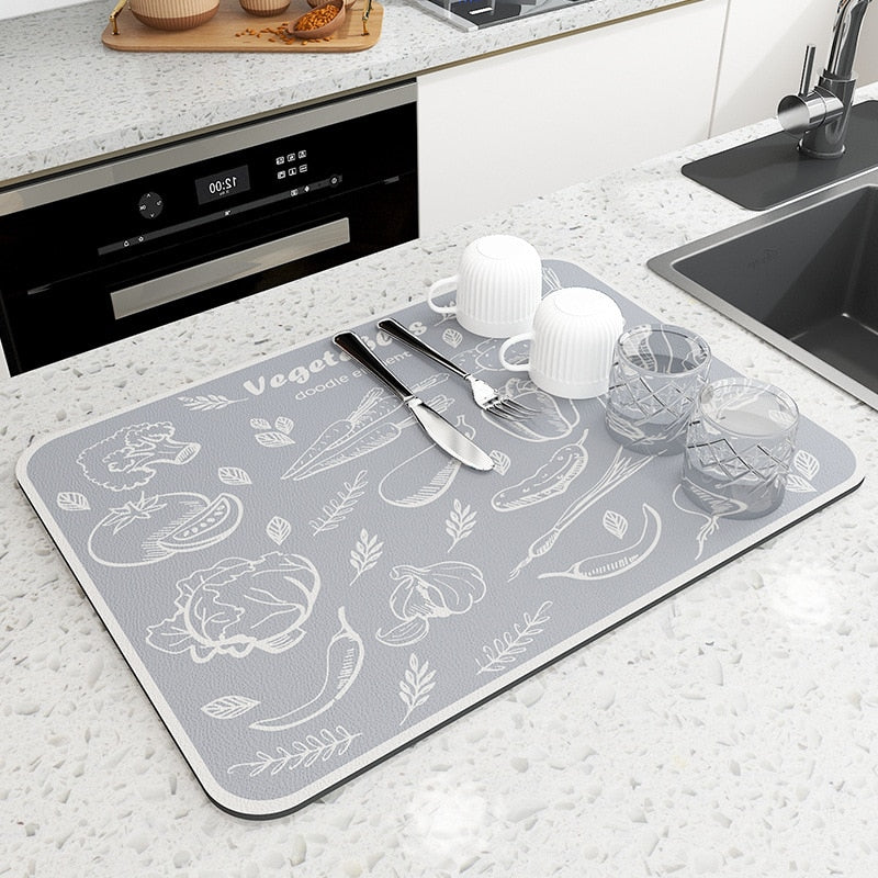 Super absorbent coffee mat