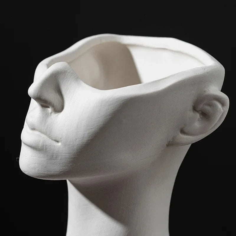 Nordic Style Woman Ceramic Vase