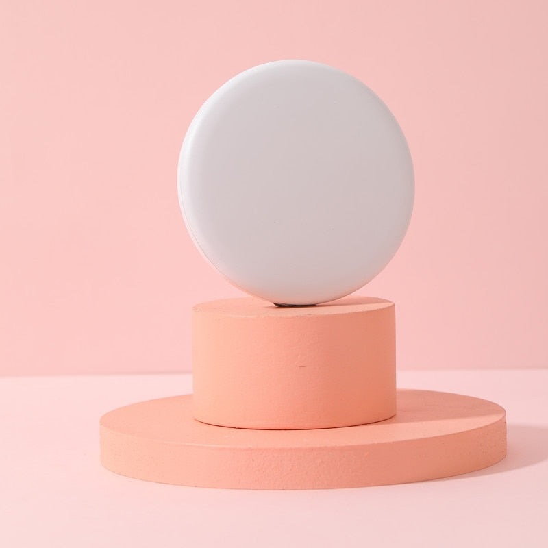 Mini Portable Lights LED Makeup Mirror Hand Hold Foldable LEDs Pocket Makeup Mirror Light Beauty Mirrors Cosmetic Tool