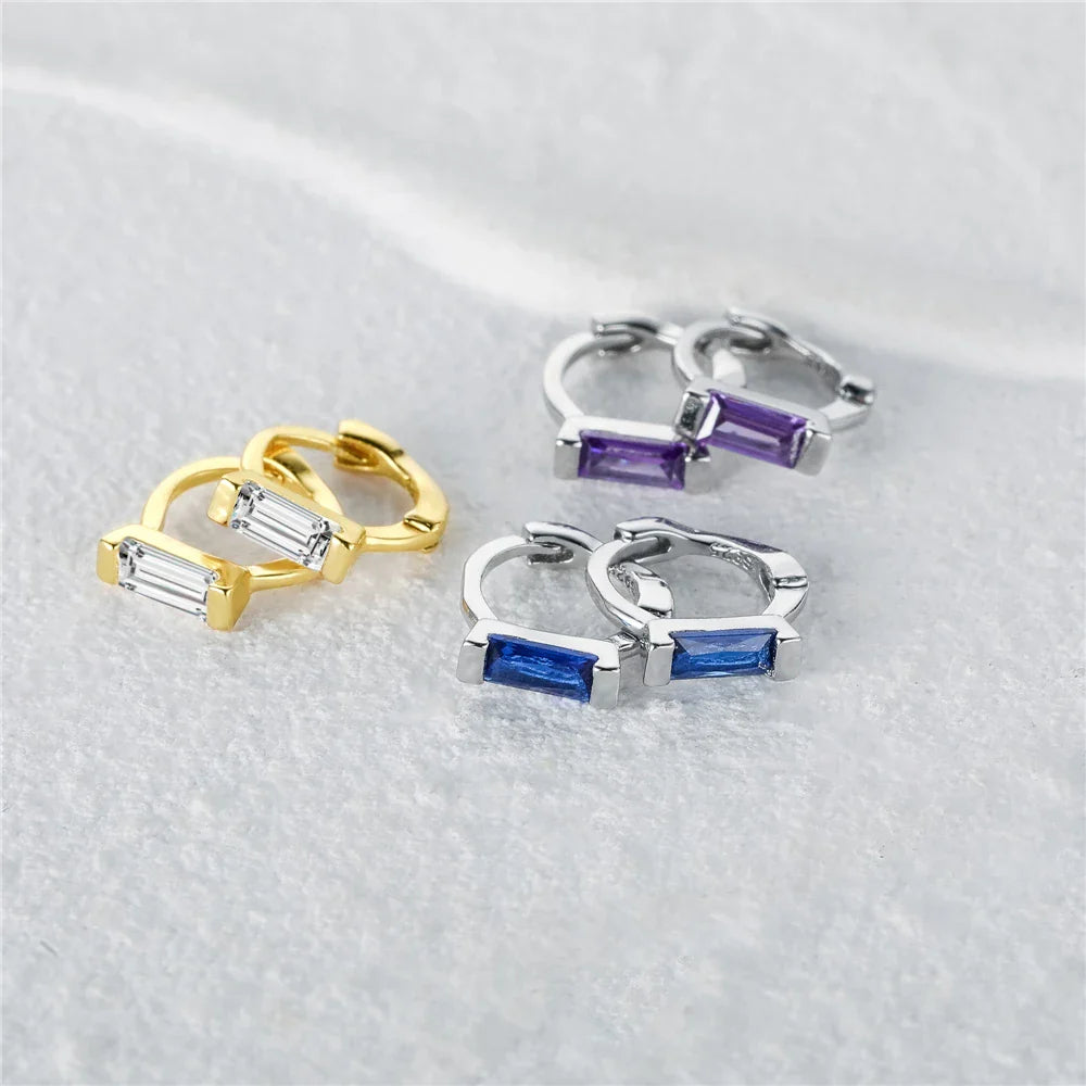 925 Sterling Silver Small Hoop Earring 18K Gold Plated
