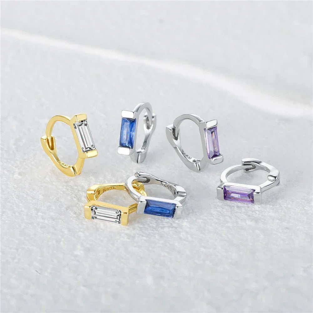 925 Sterling Silver Small Hoop Earring 18K Gold Plated