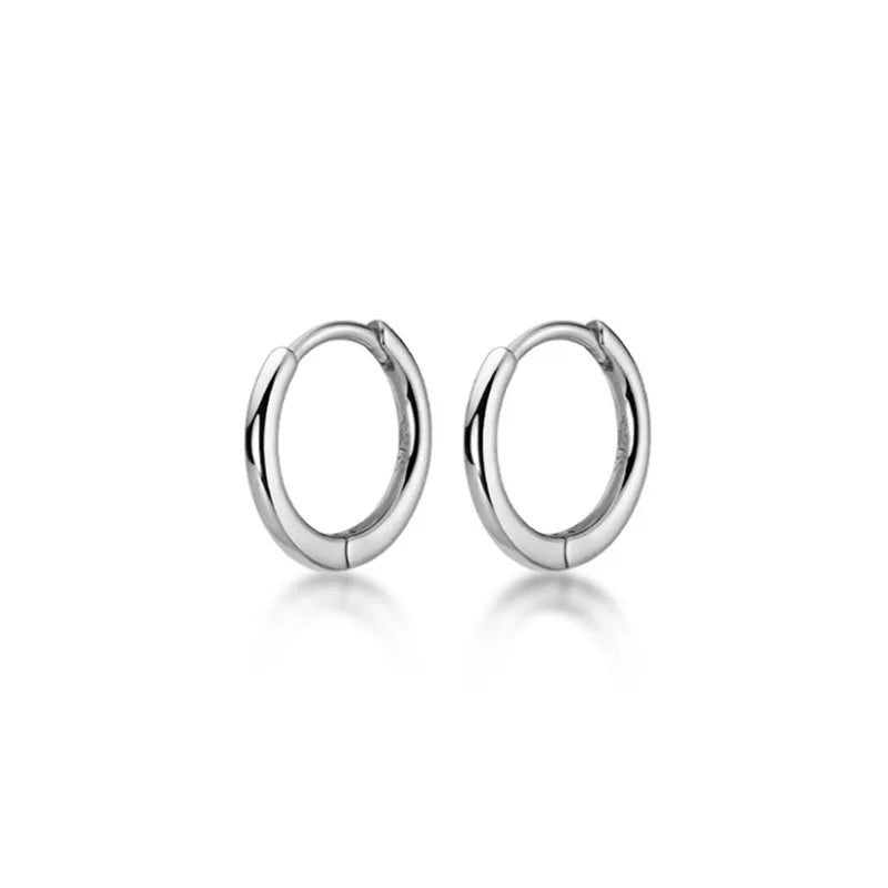 925 Sterling Silver Minimalist Bohemian Round Ear Buckle