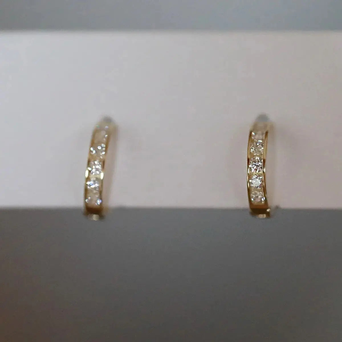 925 Sterling Silver 14k Gold Plated Round Ring Fine Stud Earrings