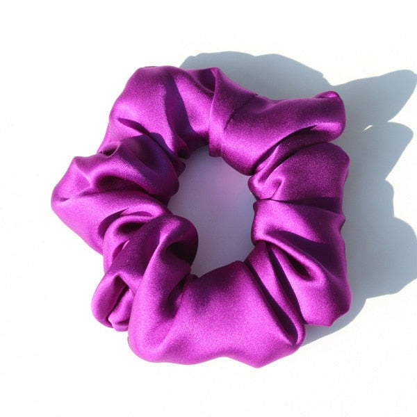 100% Pure Mulberry Silk Large Scrunchie