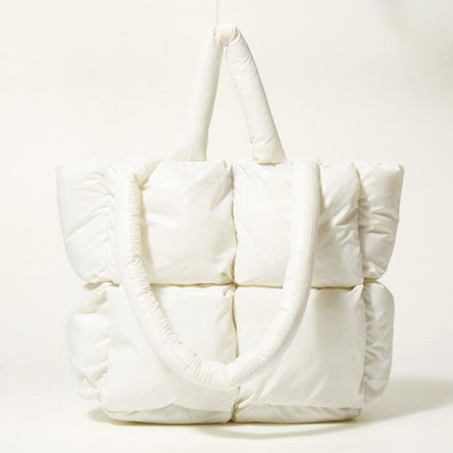 Square Puffer Bag Tote Bag