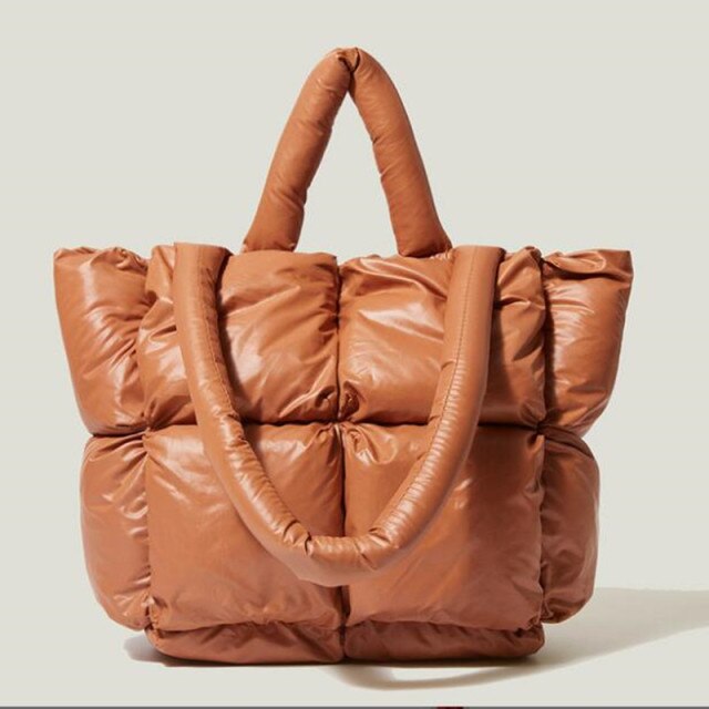 Square Puffer Bag Tote Bag