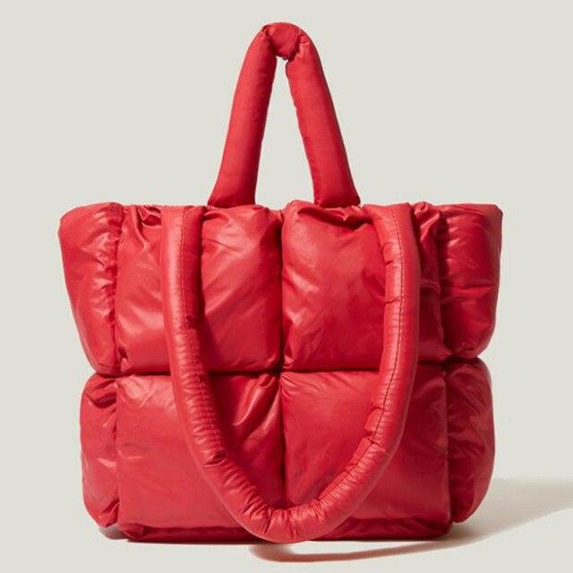Square Puffer Bag Tote Bag