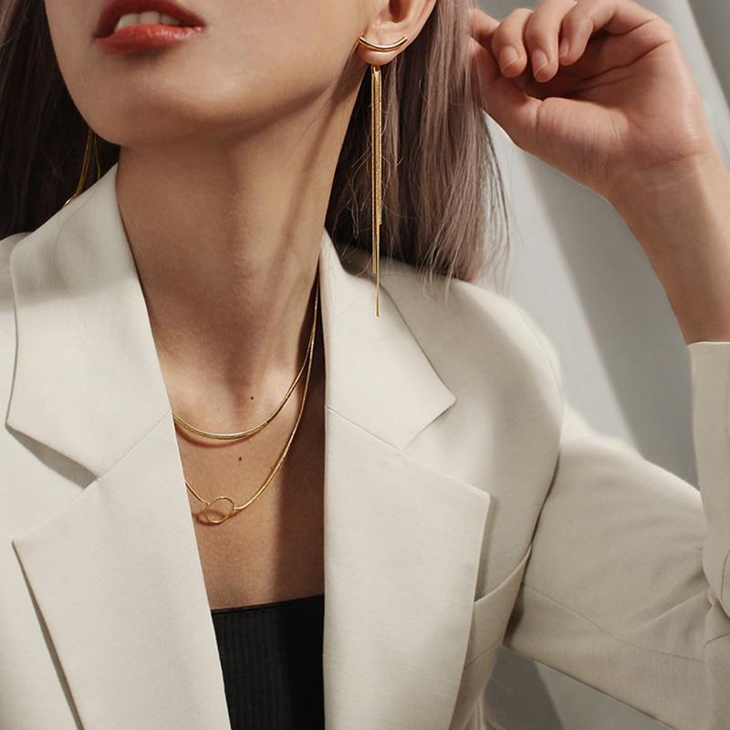Bar & Tassel Drop Earrings