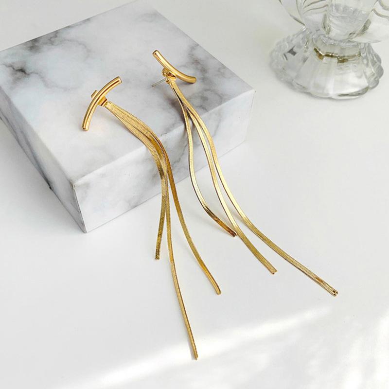 Bar & Tassel Drop Earrings