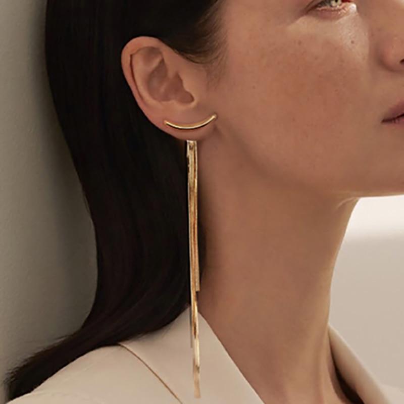 Bar & Tassel Drop Earrings