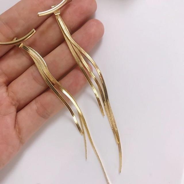 Bar & Tassel Drop Earrings