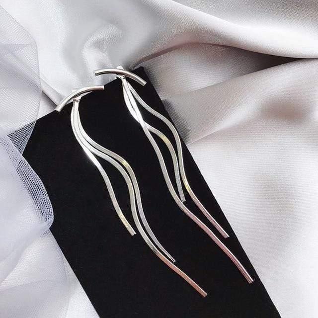 Bar & Tassel Drop Earrings