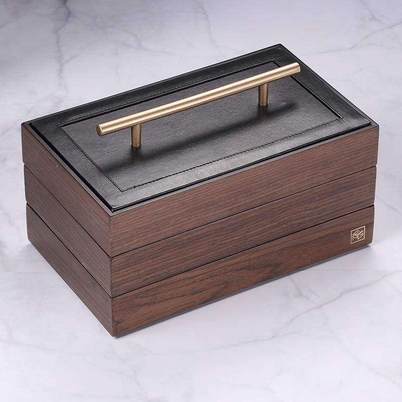 Deluxe 3 Tier Wooden Jewellery Box