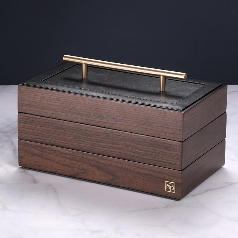 Deluxe 3 Tier Wooden Jewellery Box