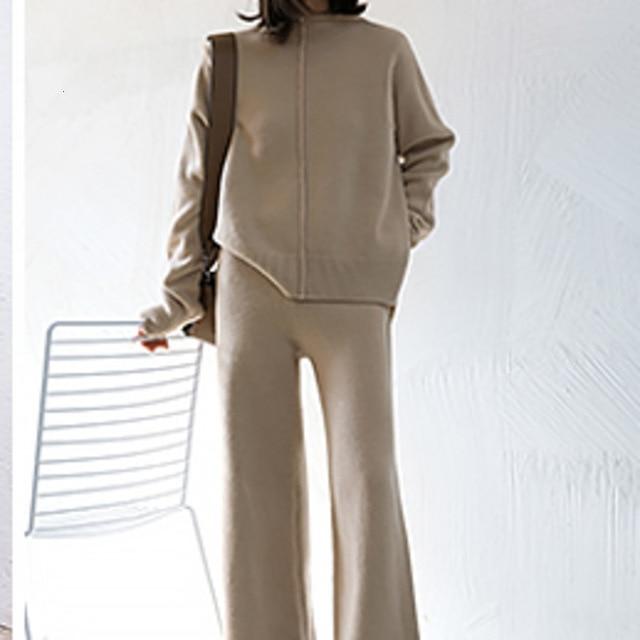 Comfy Two Piece Set Sweater Tracksuit