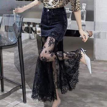 Thesem Compassion Denim Lace Skirt