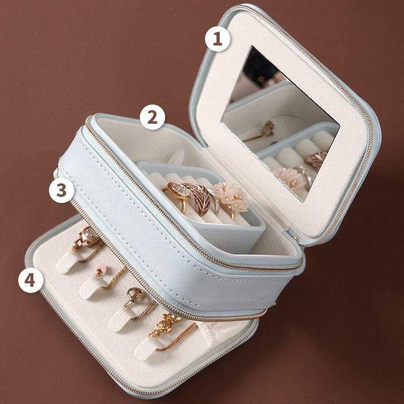 Double End Opening Travel Jewellery Box