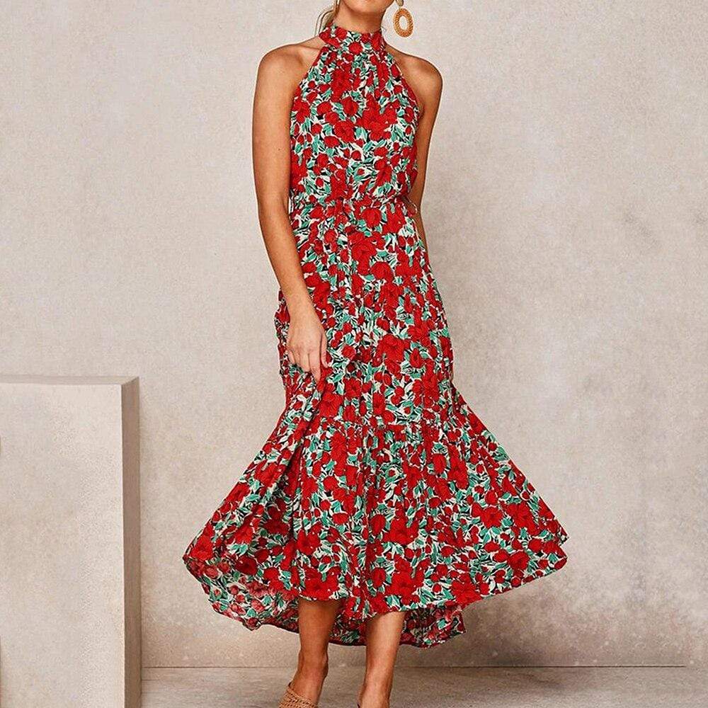 Fiesta Halter Neck Dress