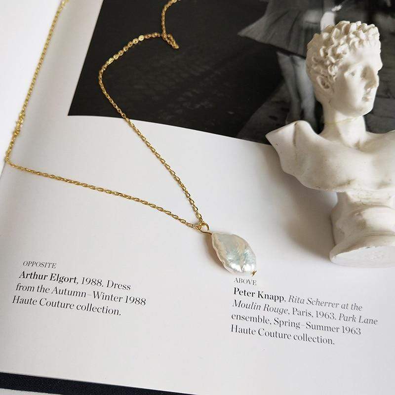 Fitzgerald Pearl Drop 925 Sterling Silver Necklace