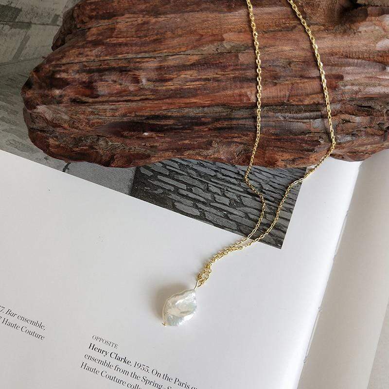 Fitzgerald Pearl Drop 925 Sterling Silver Necklace
