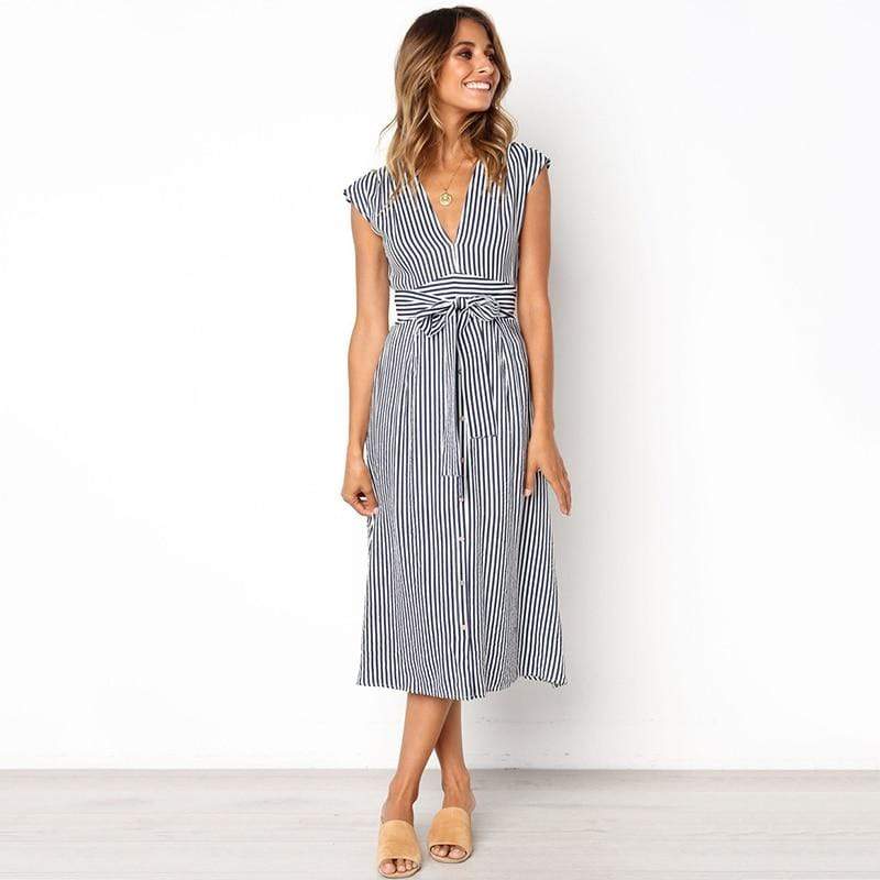 GEM V neck dress