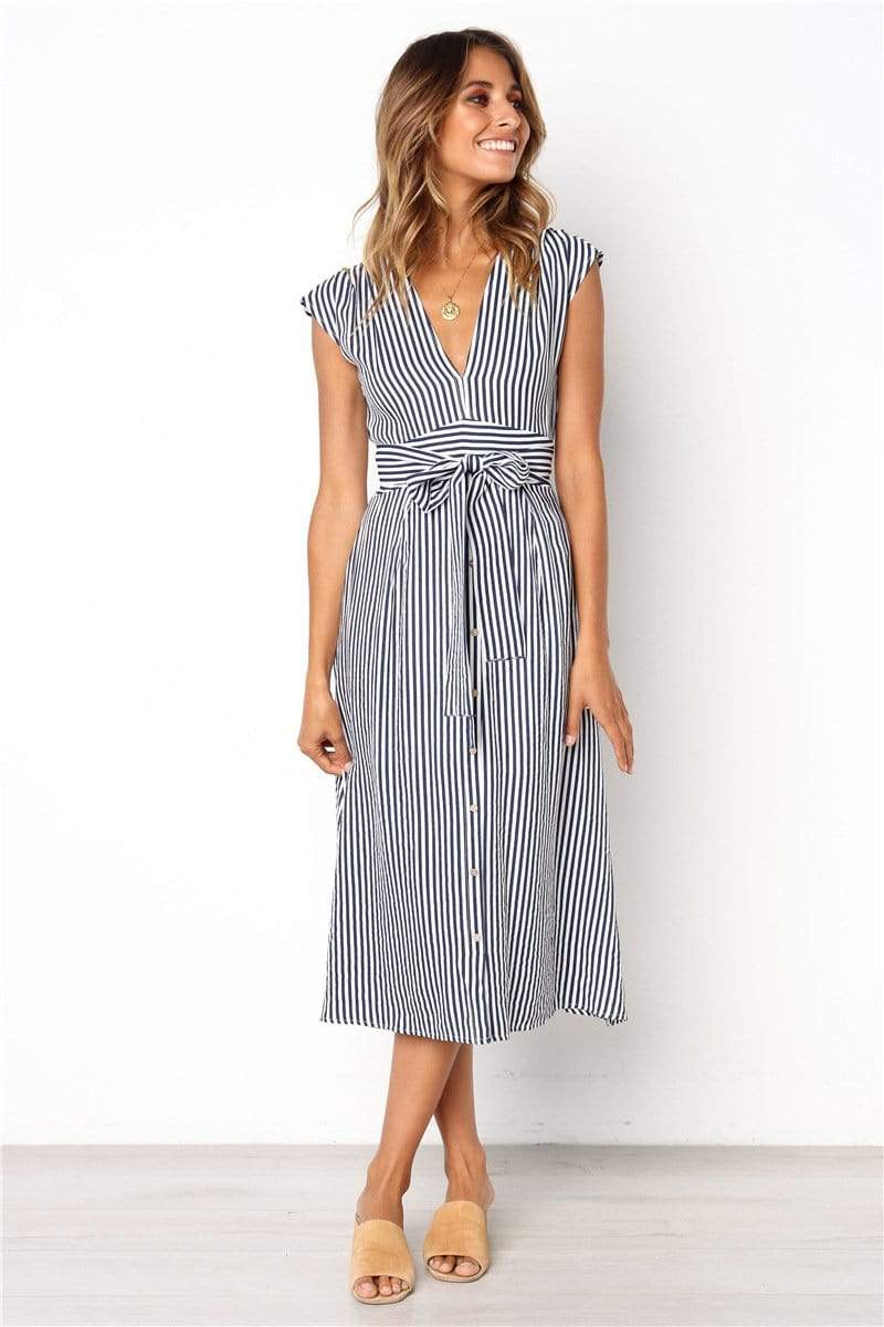 GEM V neck dress