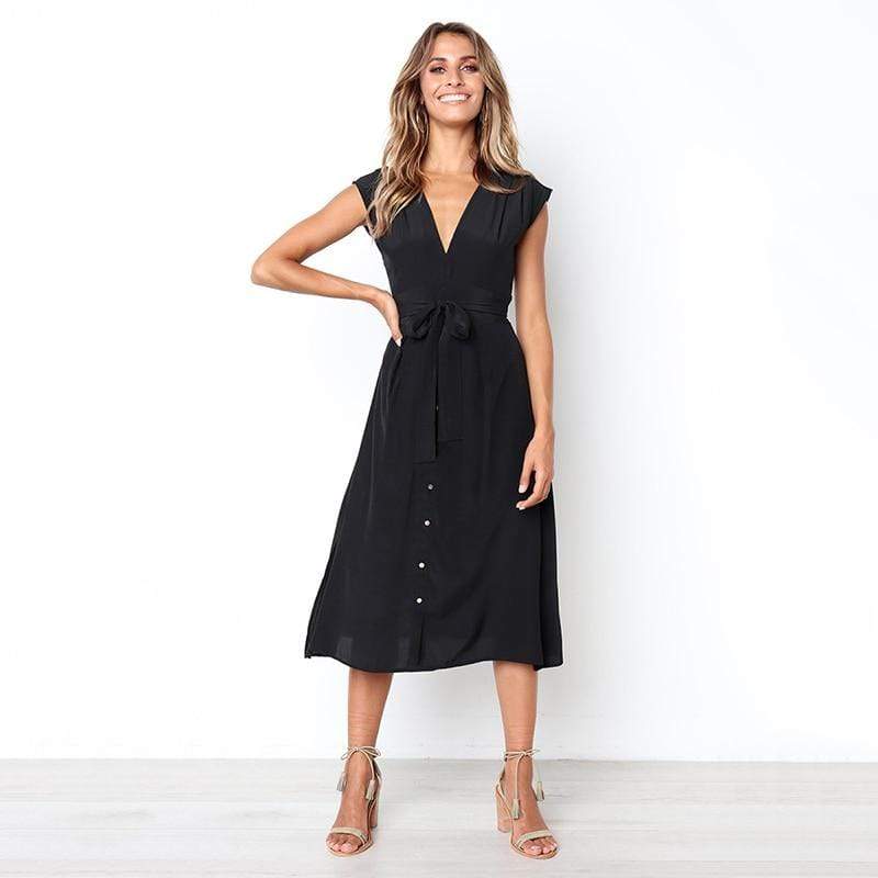 GEM V neck dress