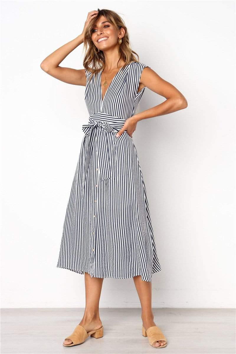 GEM V neck dress