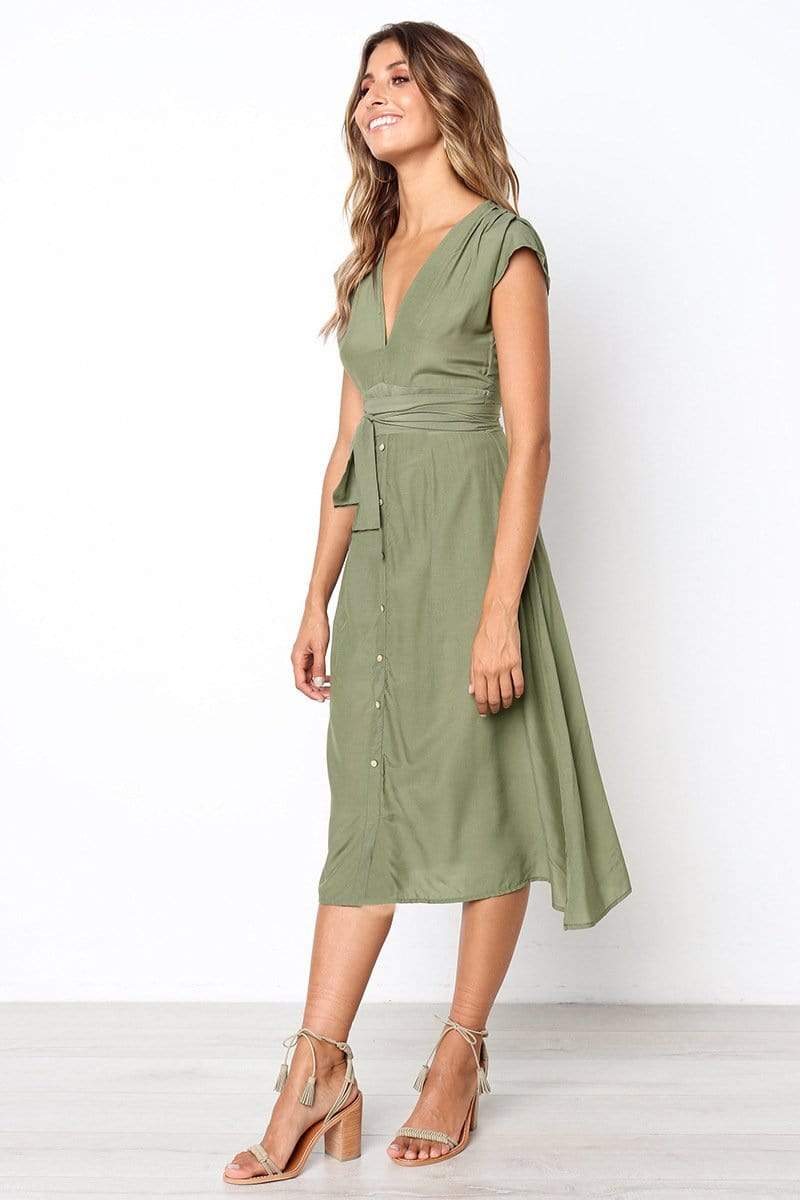 GEM V neck dress
