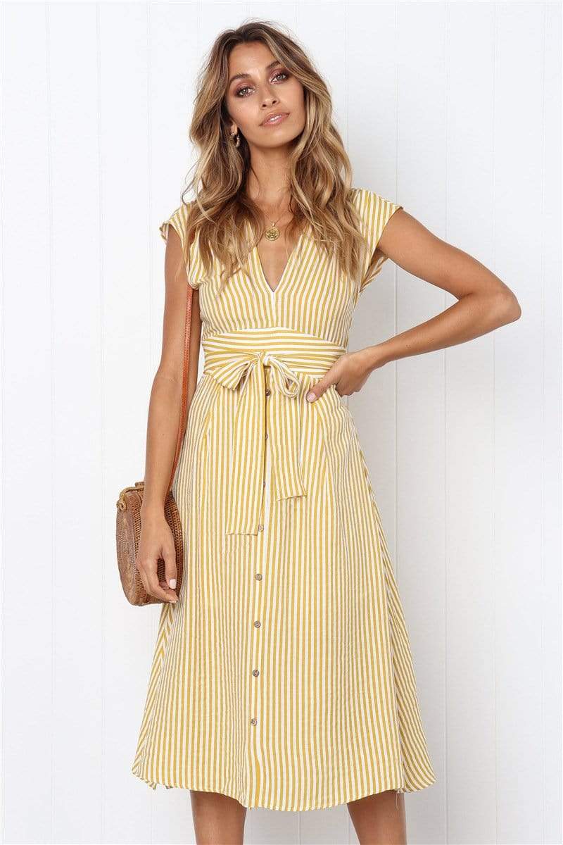 GEM V neck dress