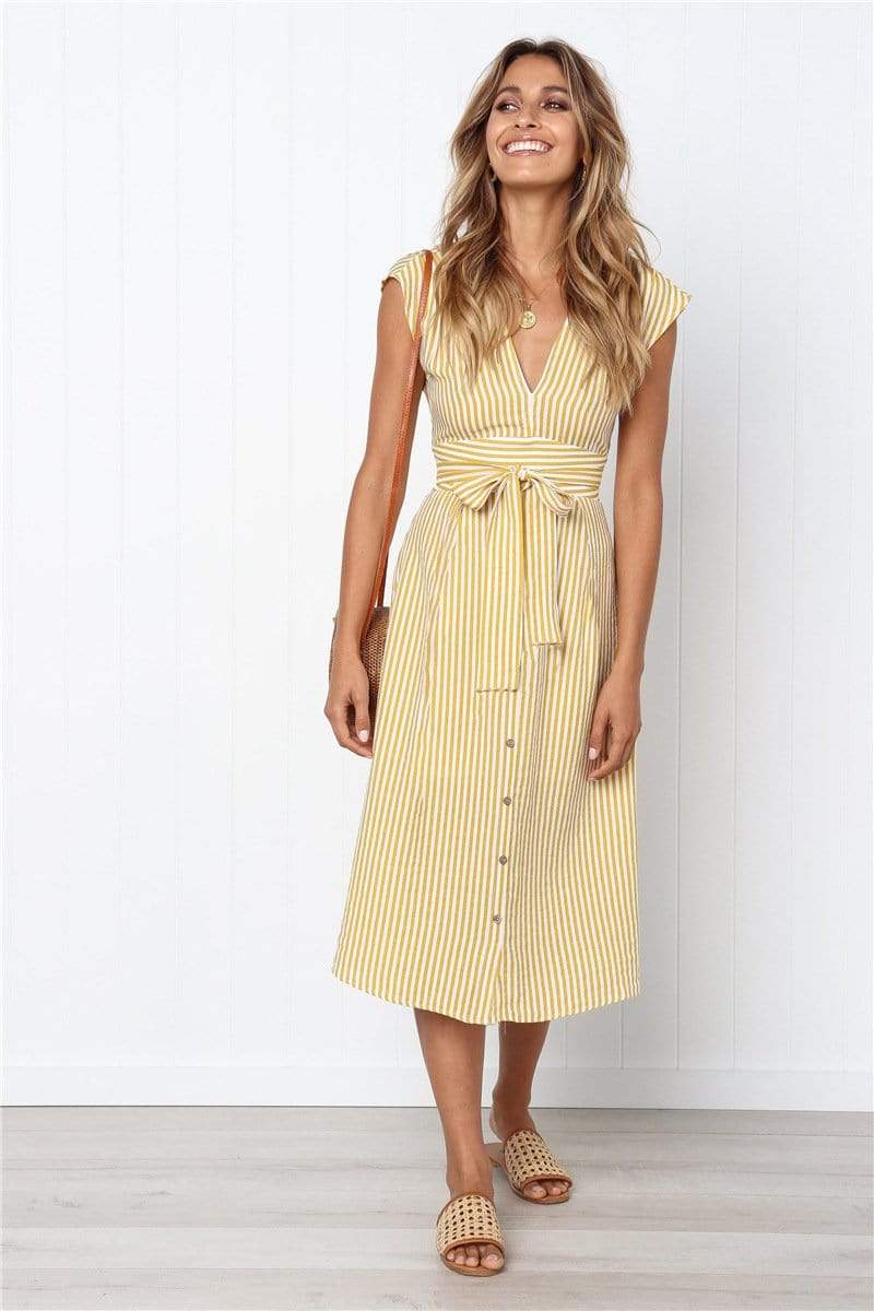 GEM V neck dress
