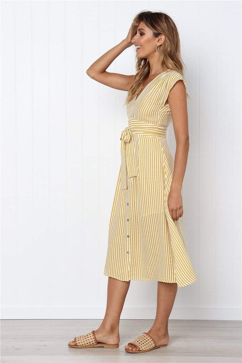 GEM V neck dress