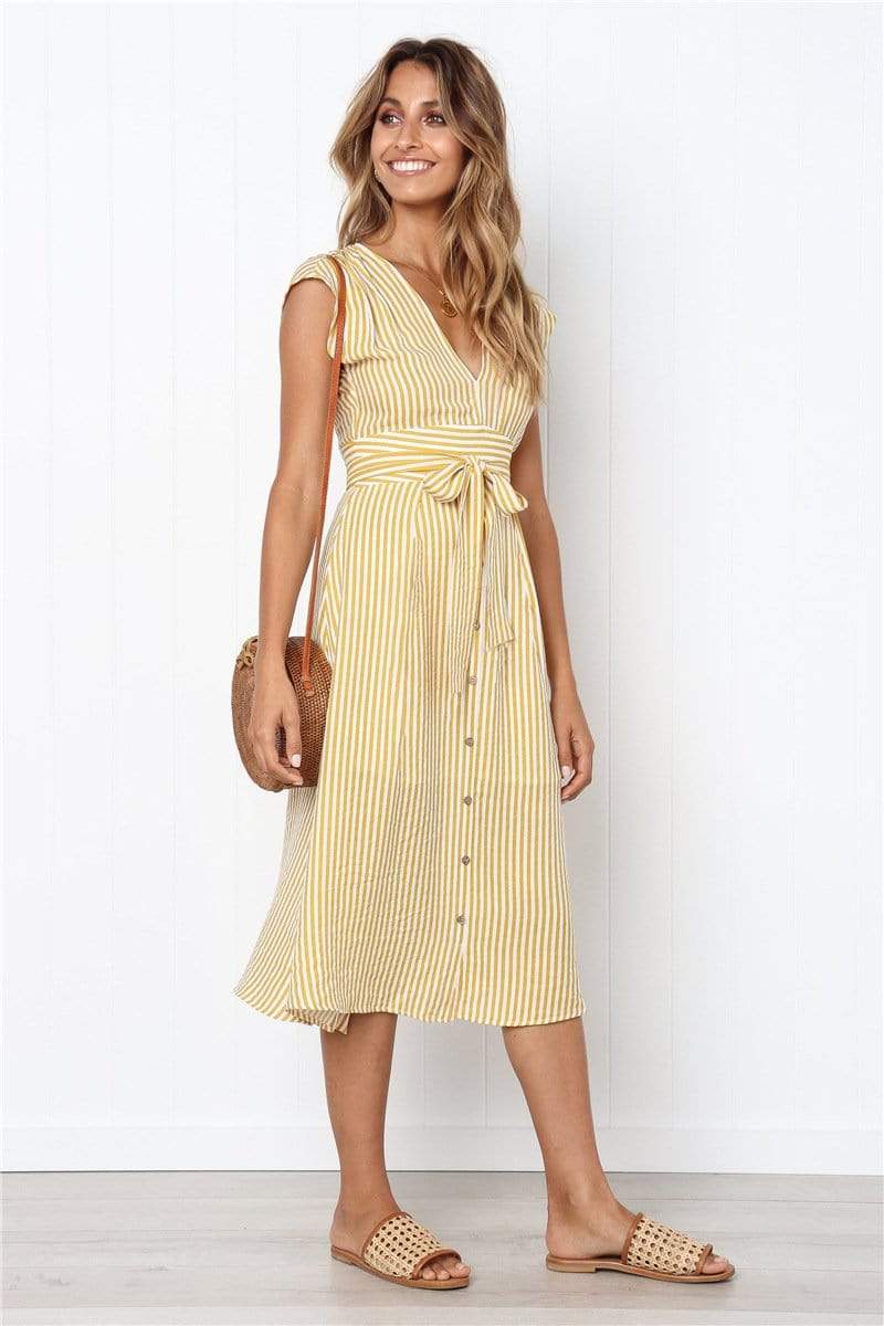 GEM V neck dress