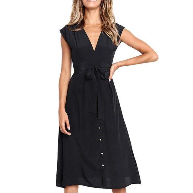 GEM V neck dress