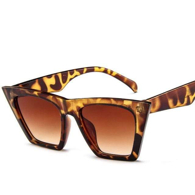 Thesem Leopard Kylie Square Sunglasses
