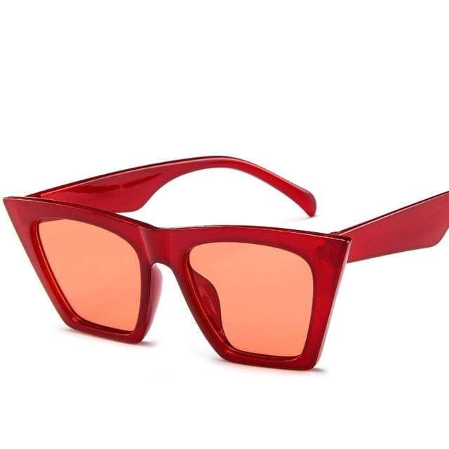 Thesem Red Kylie Square Sunglasses