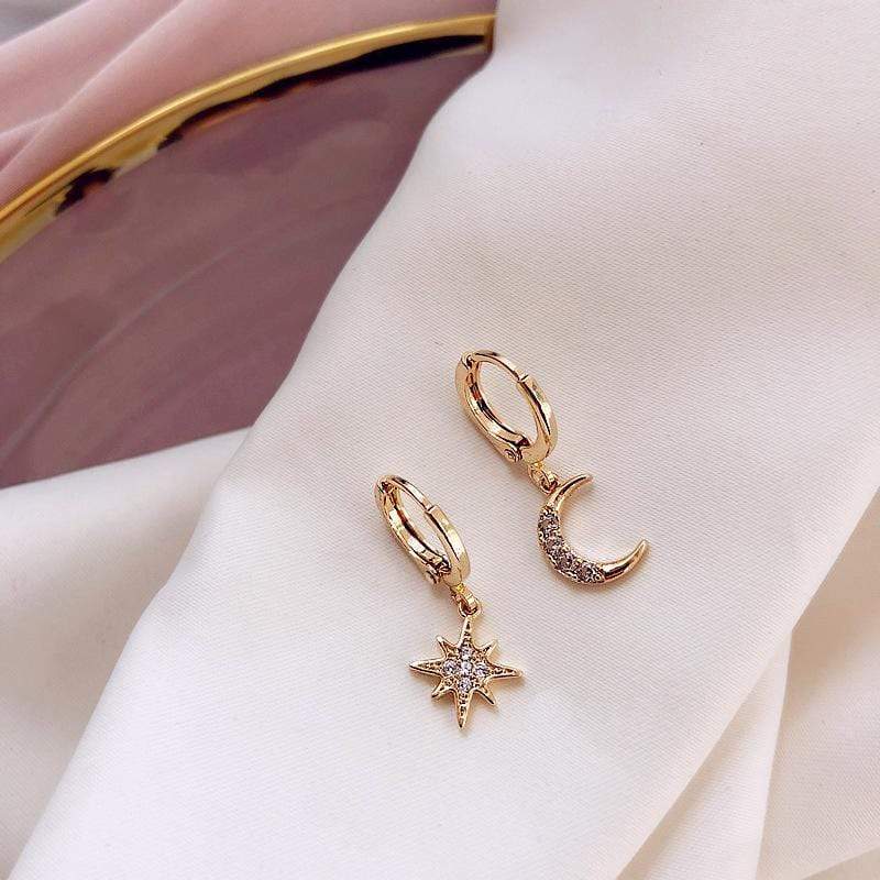 Moon & Star Earrings