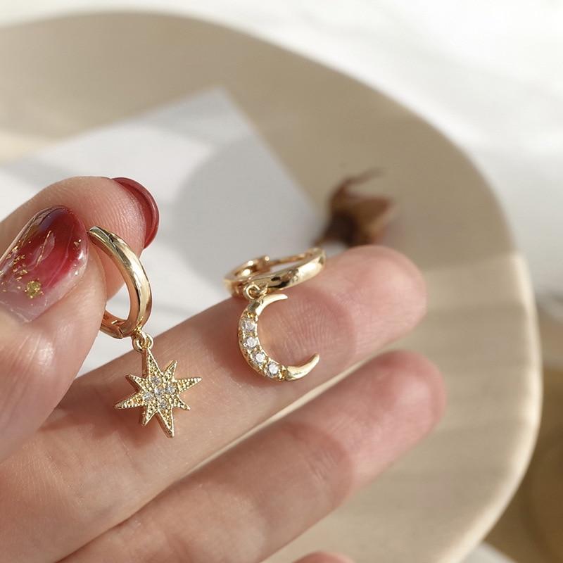 Moon & Star Earrings
