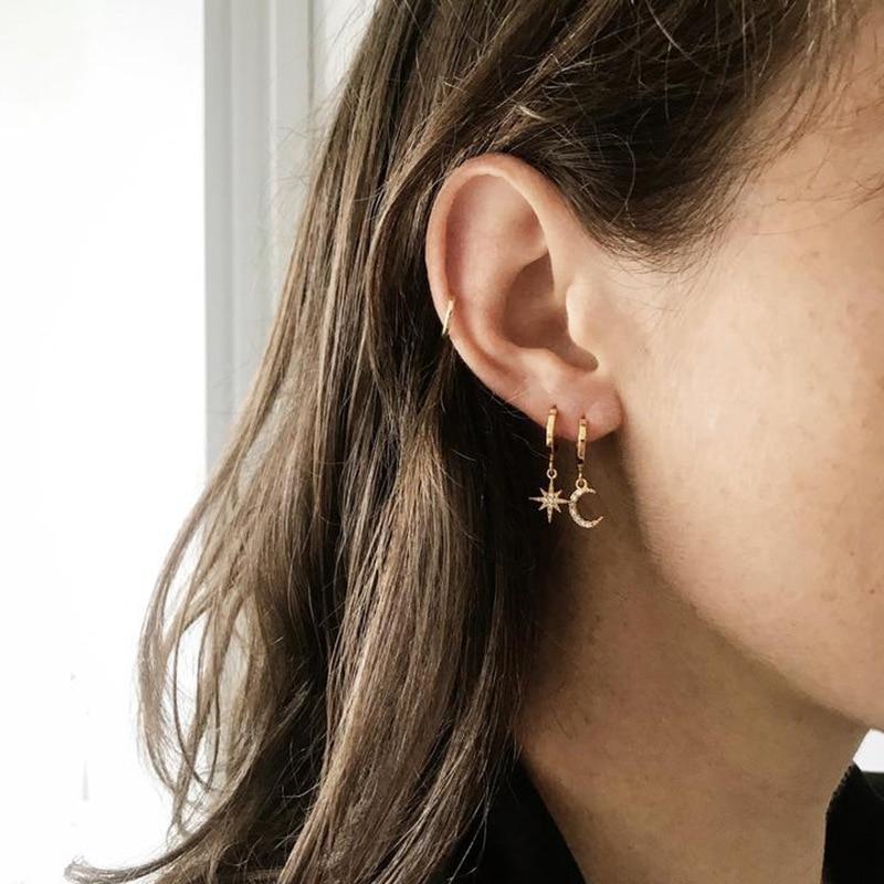 Moon & Star Earrings