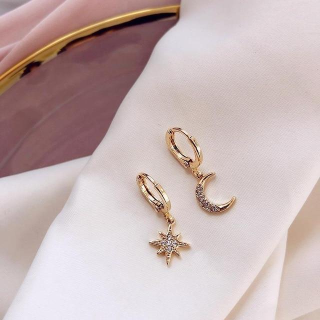 Moon & Star Earrings