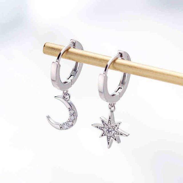 Moon & Star Earrings