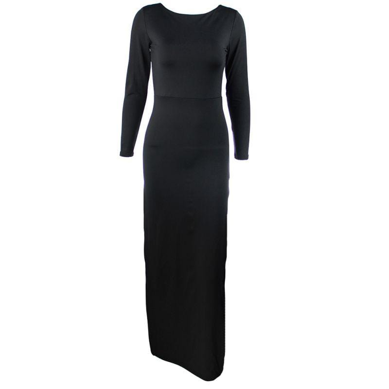 Nouvo Backless Bodycon Maxi Dress