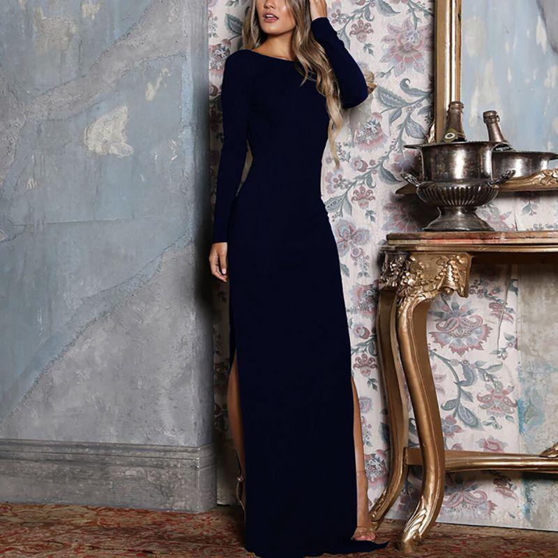 Nouvo Backless Bodycon Maxi Dress