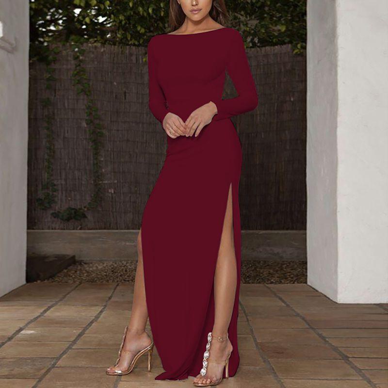 Nouvo Backless Bodycon Maxi Dress